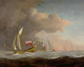 English Royal Yachts at sea - Willem van de, the Younger Velde