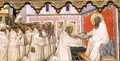 St. Benedict hands over the Rule of the New Order to the Monks of Monte Cassino - Turino Vanni