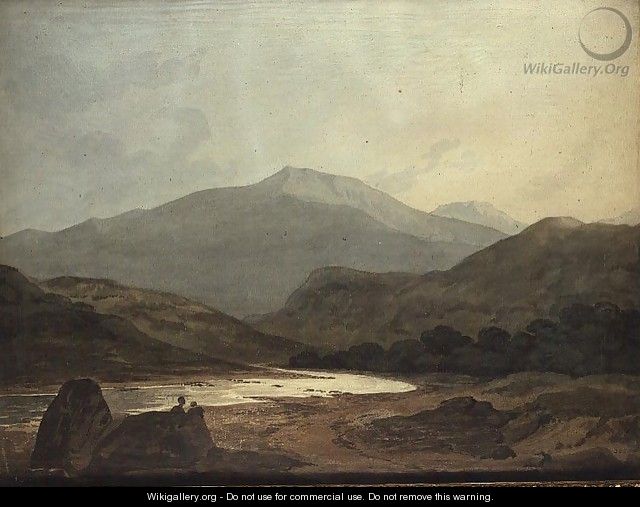 Moel Hebog: looking down the Vale from near Dinas Emrys - John Varley