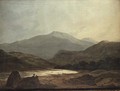 Moel Hebog: looking down the Vale from near Dinas Emrys - John Varley