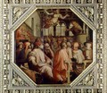 Prayer of Antonio Giacomini for the war with Pisa from the ceiling of the Salone dei Cinquecento, 1565 - Giorgio Vasari