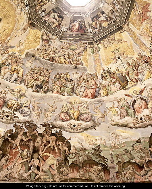 The Last Judgement, detail from the cupola of the Duomo, 1572-79 7 - Giorgio Vasari