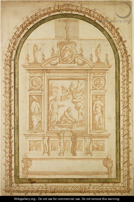 St. Peter Fishing, study for the Altar of the Vasari Family in Arezzo, 1563 - Giorgio Vasari