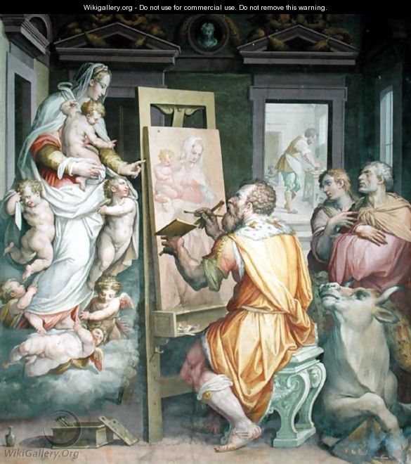 St. Luke Painting the Virgin - Giorgio Vasari