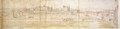 Hampton Court Palace from the North, from The Panorama of London, c.1544 3 - Anthonis van den Wyngaerde