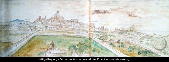 View of Tarragona, 1563 2 - Anthonis van den Wyngaerde