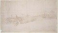 Westminster Palace, from The Panorama of London, c.1544 - Anthonis van den Wyngaerde