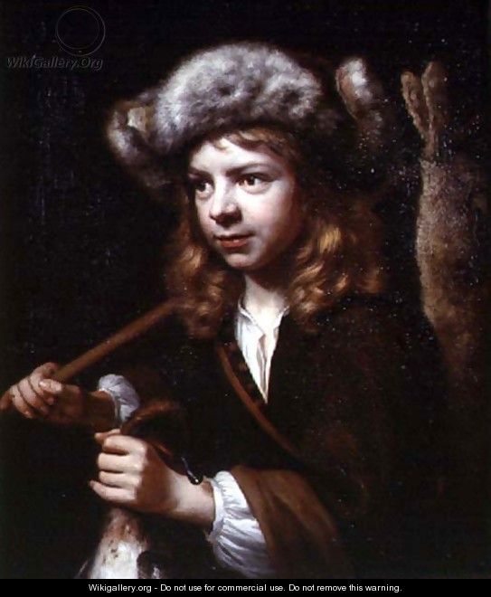 Young Sportsman with Rabbit and Fowl - Wallerant Vaillant