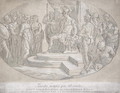 Alexandre et Timoclee, engraved by Nicolas Lesueur (1691-1764) - Perino del Vaga (Pietro Bonaccors)