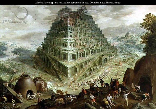 The Building of the Tower of Babel - Marten Van Valckenborch I