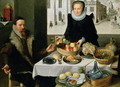 Double Portrait of an Elderly Couple - Lucas van Valckenborch