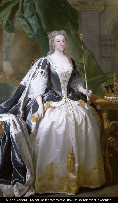 Queen Caroline, born Caroline of Ansbach (1683-1737) - John Vanderbank