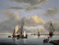 Shipping on the Ijsselmeer with Amsterdam in the distance - Jan Wubbels