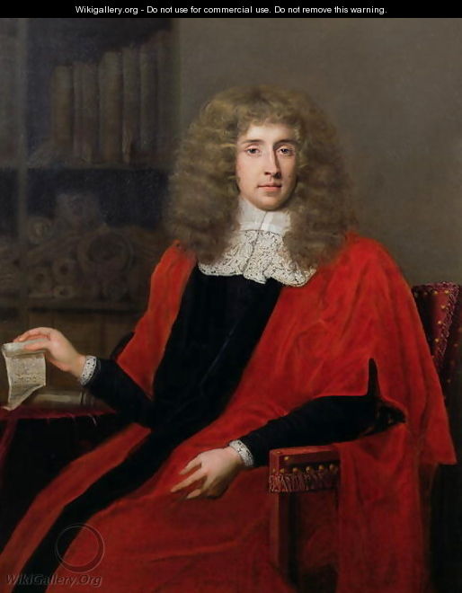 Portrait of Judge Jeffreys, George Jeffreys, 1st Baron (1648-89) - John Michael Wright