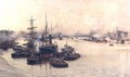 The Port of London - Charles William Wyllie