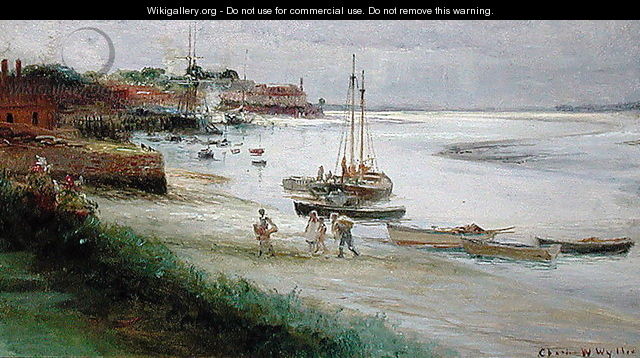 Family Disembarking at Low Water - William Lionel Wyllie