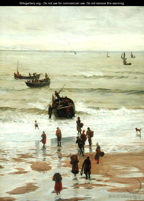 Fishing Boats Setting Out from Portel, 1872 - William Lionel Wyllie