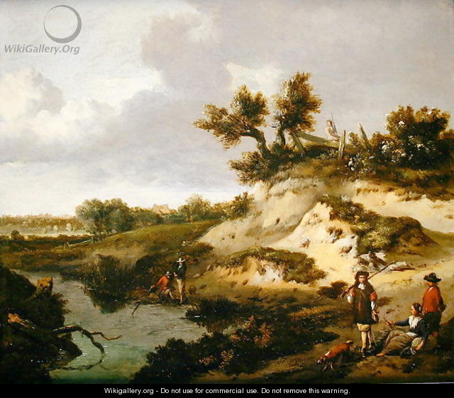 A dune landscape with figures - Jan Wynants