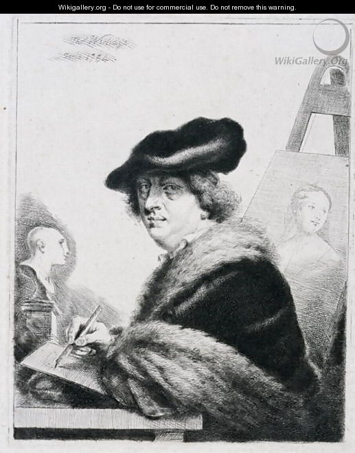 Self Portrait, 1754 - Thomas Worlidge