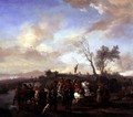 An army on the march - Philips Wouwerman