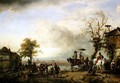 Landscape with Kermis (The Rustic Wedding) c.1653-59 - Philips Wouwerman