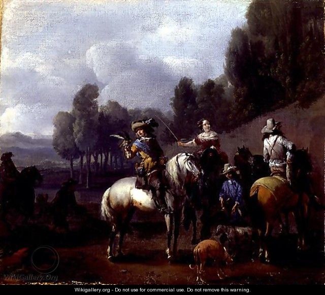 A Hawking Party 2 - Philips Wouwerman