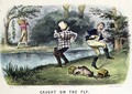 Caught on the Fly, pub. by Currier and Ives, New York, 1879 - Thomas Worth