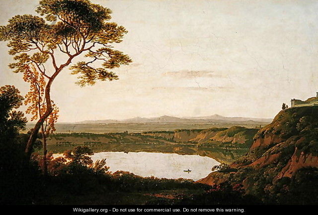 Lake Albano, c.1790-2 - Josepf Wright Of Derby