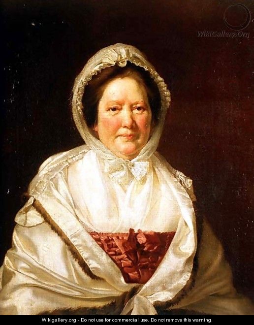 Portrait of Barbara Tatton - Josepf Wright Of Derby