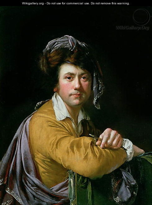 Self Portrait at the age of about Forty, c.1772-3 - Josepf Wright Of Derby