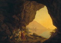 A Grotto in the Kingdom of Naples, with Banditti, exh. 1778 - Josepf Wright Of Derby