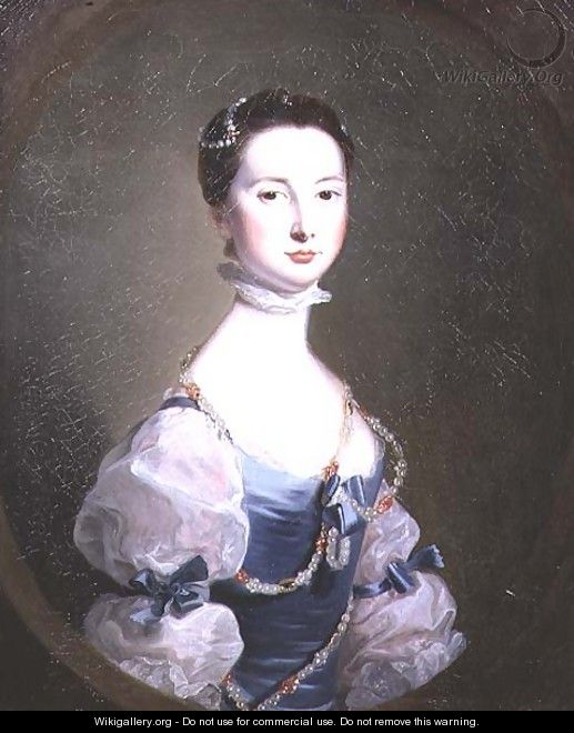 Portrait of a lady of the Cholmley family, c.1755 - Josepf Wright Of Derby