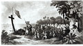 The Landing at Tampa Bay- De Soto and his Followers Swearing to Conquer or Die, engraved by John Sartain - (after) Telfer, R.