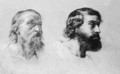 Szakallas ferfifejek, 1840 - Karoly Brocky