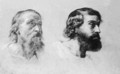 Szakallas ferfifejek, 1840 - Karoly Brocky