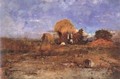 Tajkep szalmakunyhoval, 1875 - Lajos Deak-Ebner