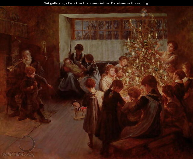 The Christmas Tree, 1911 - Albert Chevallier Tayler