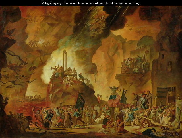 The Triumph of the Guillotine in Hell - Nicolas Antoine Taunay