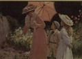 A Lady with a Parasol showing how to make a Strawberry Barrel - Percy Tarrant