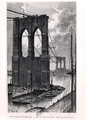 Brooklyn Bridge Under Construction, drawn after a photograph, 1878 - T. Taylor