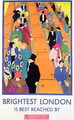 Brightest London is Best Reached by Underground, 1924, printed by the Dangerfield Co - Horace Taylor