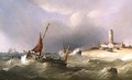 Fishing Boats in a Squall off Dungeness Spit - Henry King Taylor