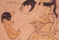 Yama-Uba, the Woman of the Mountain, with Kintoki, her Baby - Kitagawa Utamaro