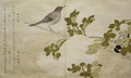 Manchurian Great Tit and a Robin, from an album Birds compared in Humorous Songs, 1791 - Kitagawa Utamaro