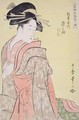 Somenosuke of Matsubaya, from the series 'Array of Supreme Beauties of the Present Day, c.1794 - Kitagawa Utamaro