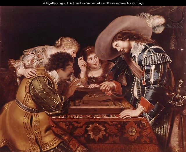 The Game of Backgammon - Cornelis De Vos
