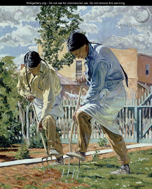 The Garden Makers, c.1925 - Walter Ufer