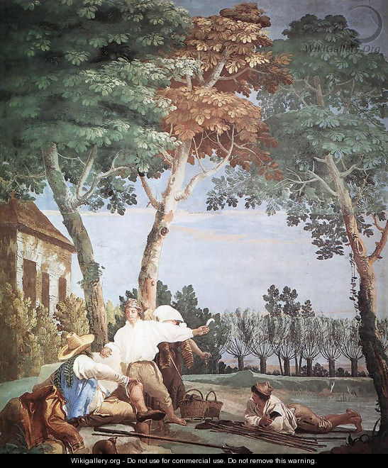 Peasants At Rest 1757 - Giovanni Domenico Tiepolo