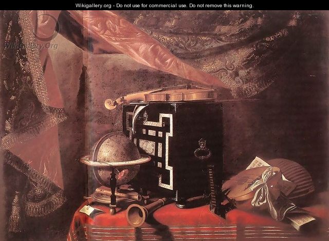 Still Life With Instruments 1667-77 - Evaristo Baschenis