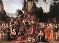 The Preaching Of Saint John The Baptist 1520 - Francesco Ubertini Bacchiacca II